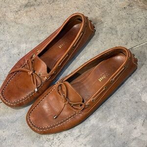 Brown Italian Leather Loafers